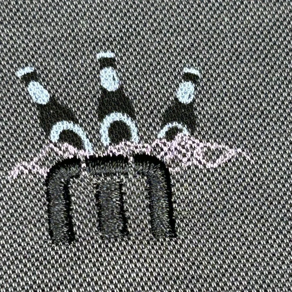 Travis Mathew Polo Shirt Mens Large Gray Priest Lake Golf Course Beer Palm Print - Picture 9 of 15